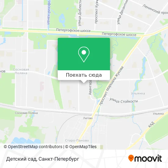 Карта Детский сад