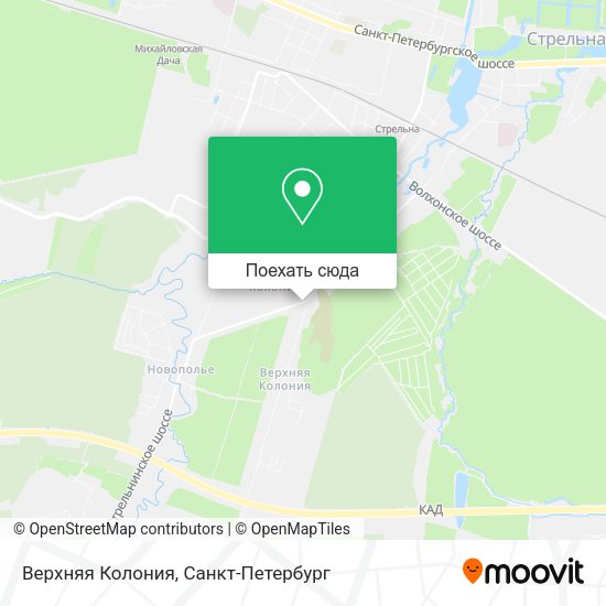 Карта Верхняя Колония