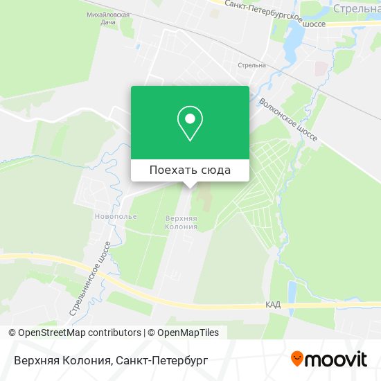 Карта Верхняя Колония