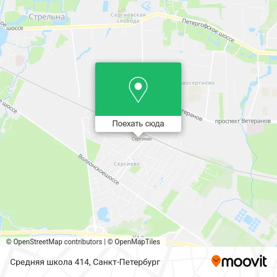 Карта Средняя школа 414