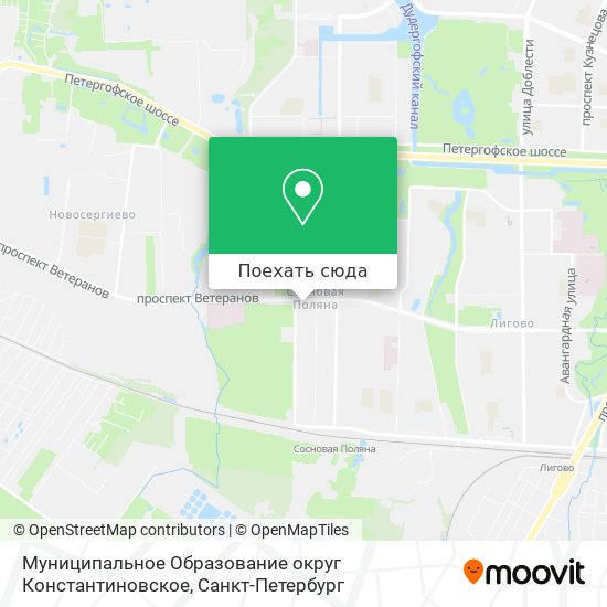 Карта Муниципальное Образование округ Константиновское