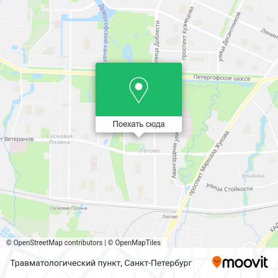 Карта Травматологический пункт