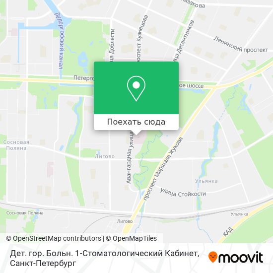 Карта Дет. гор. Больн. 1-Стоматологический Кабинет