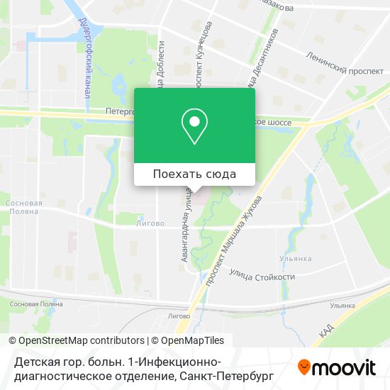 Карта Детская гор. больн. 1-Инфекционно-диагностическое отделение