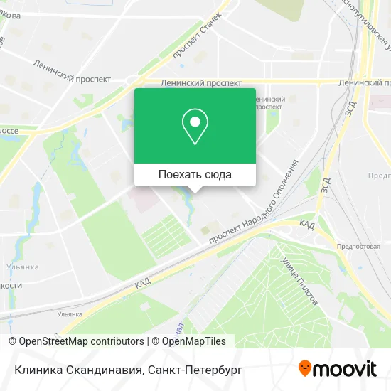 Карта Клиника Скандинавия