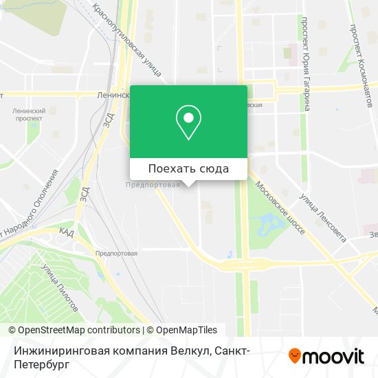 Варшавская улица санкт петербург на карте