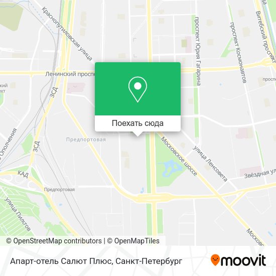 Карта Апарт-отель Салют Плюс