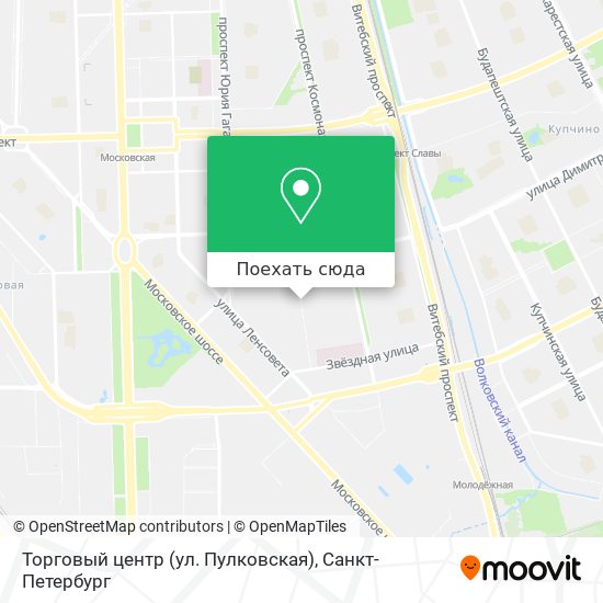 Карта Торговый центр (ул. Пулковская)
