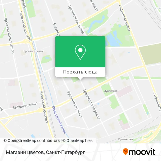 Карта Магазин цветов