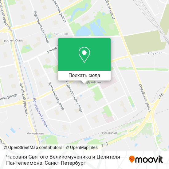 Карта Часовня Святого Великомученика и Целителя Пантелеимона