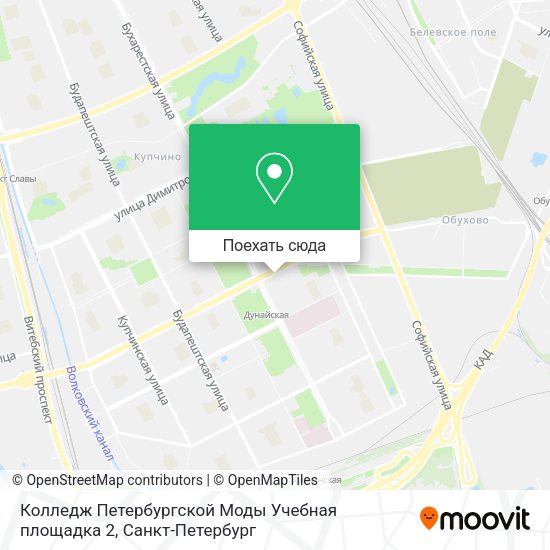 Карта Колледж Петербургской Моды Учебная площадка 2