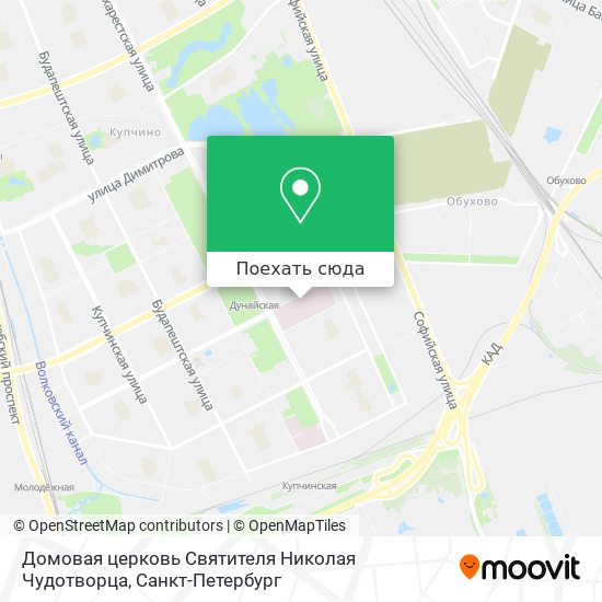 Карта Домовая церковь Святителя Николая Чудотворца