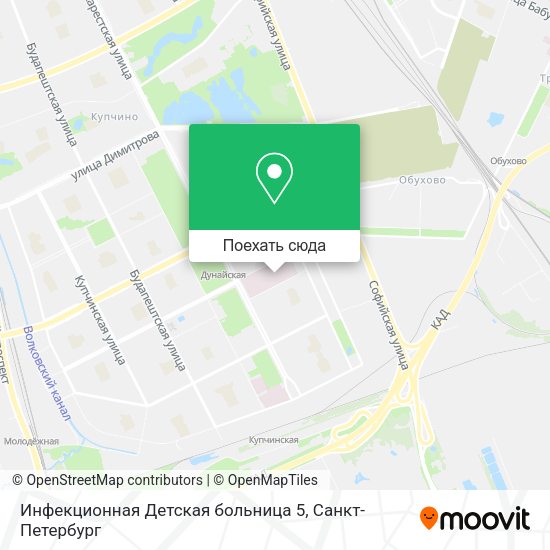 Карта Инфекционная Детская больница 5