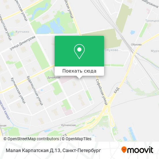 Карта Малая Карпатская Д.13