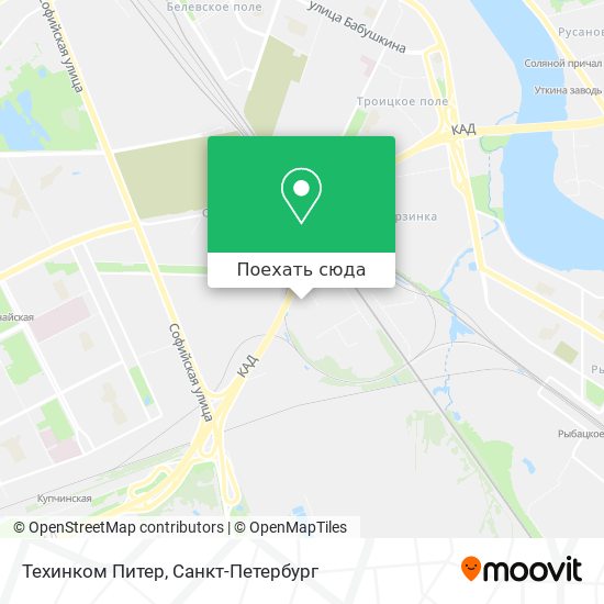 Карта Техинком Питер