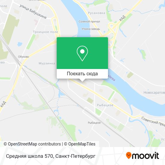 Карта Средняя школа 570