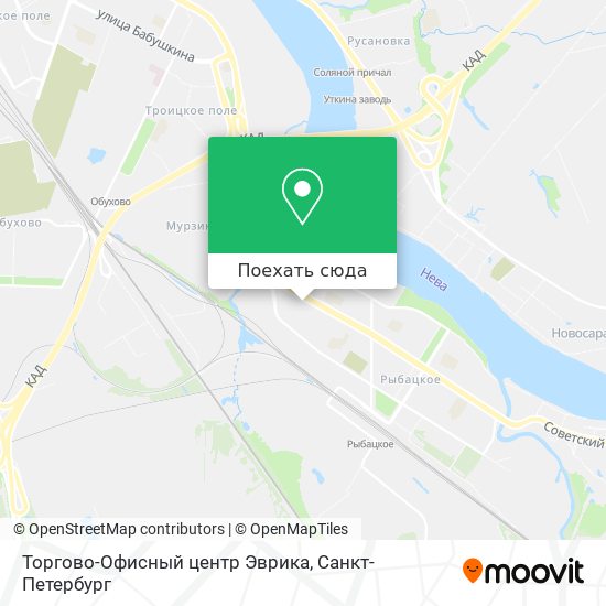 Карта Торгово-Офисный центр Эврика