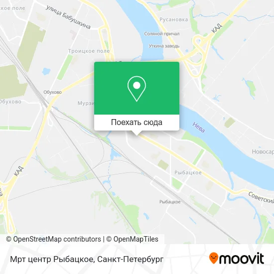 Карта Мрт центр Рыбацкое