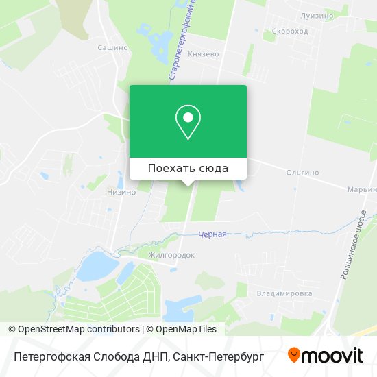 Карта Петергофская Слобода ДНП