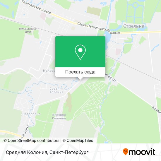 Карта Средняя Колония