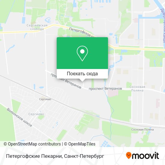 Карта Петергофские Пекарни