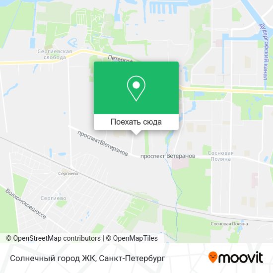 Карта Солнечный город ЖК