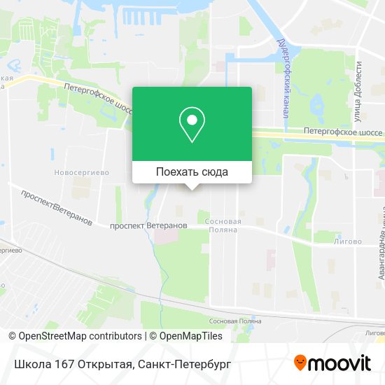 Карта Школа 167 Открытая