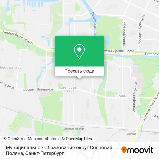 Карта Муниципальное Образование округ Сосновая Поляна
