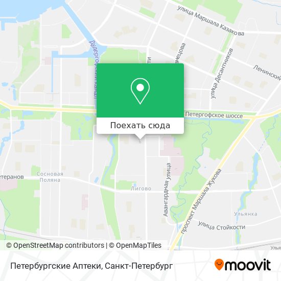 Карта Петербургские Аптеки