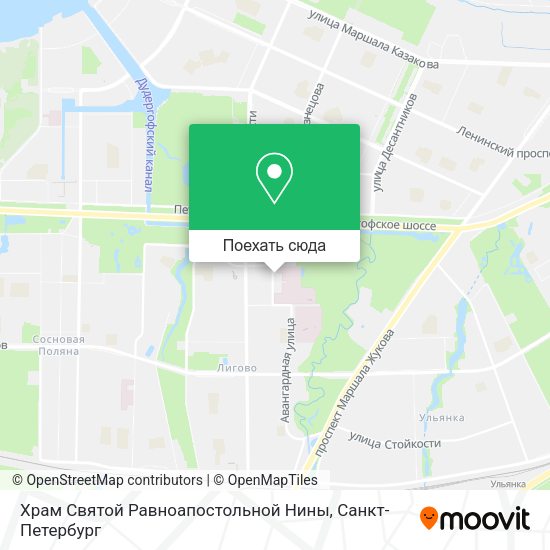 Карта Храм Святой Равноапостольной Нины