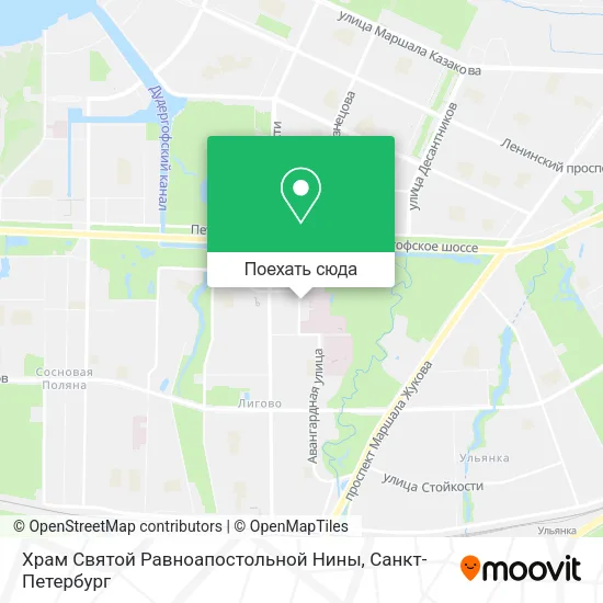 Карта Храм Святой Равноапостольной Нины