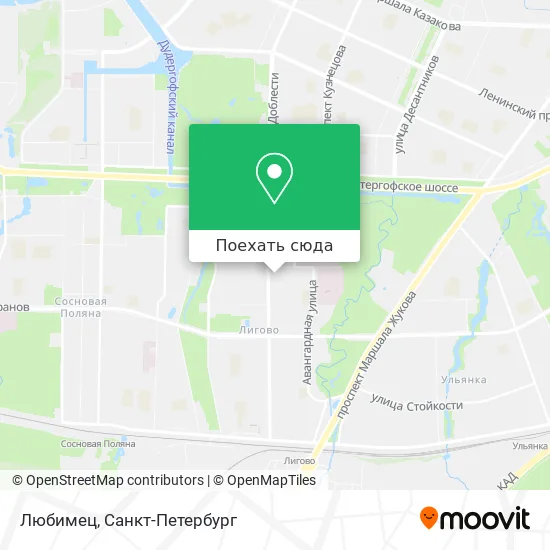 Карта Любимец