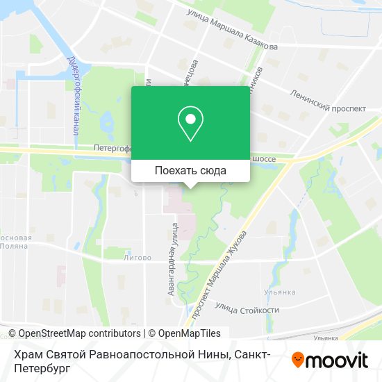 Карта Храм Святой Равноапостольной Нины