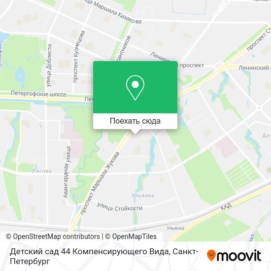 Карта Детский сад 44 Компенсирующего Вида