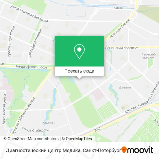 Карта Диагностический центр Медика