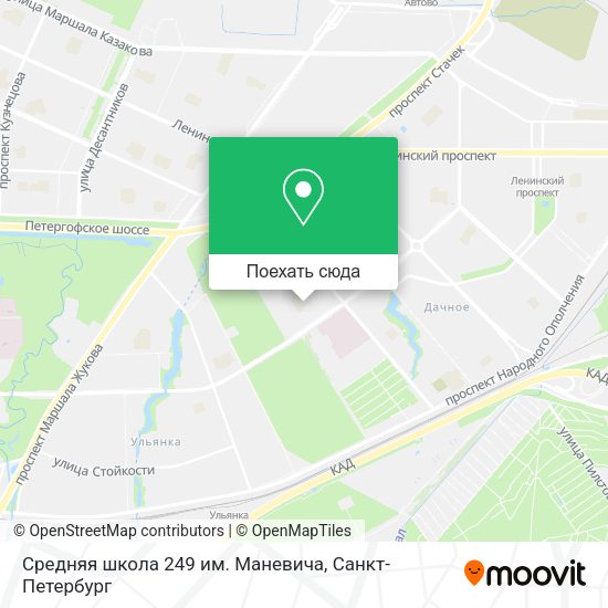 Карта Средняя школа 249 им. Маневича