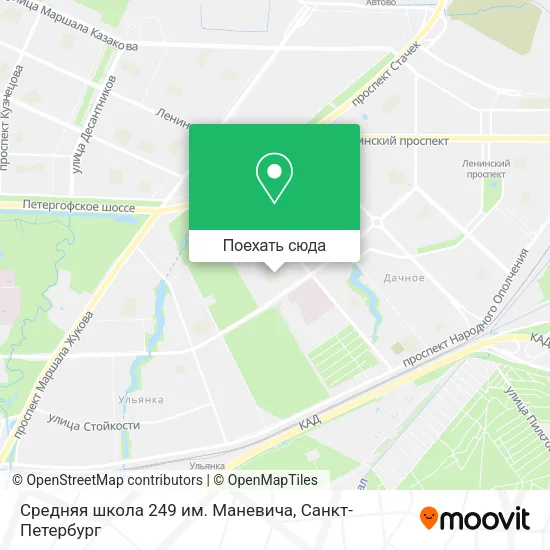 Карта Средняя школа 249 им. Маневича