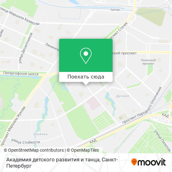 Карта Академия детского развития и танца