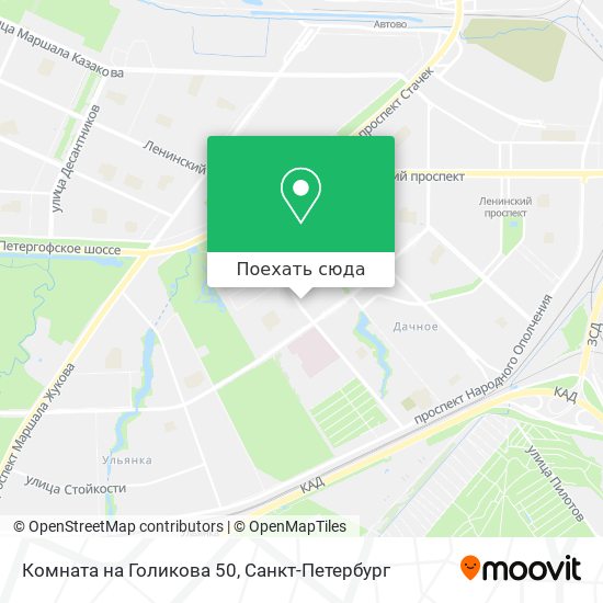 Карта Комната на Голикова 50