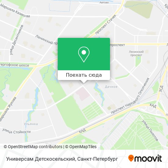 Карта Универсам Детскосельский