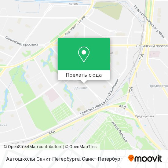 Автошкола спб карта