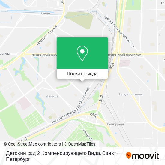 Карта Детский сад 2 Компенсирующего Вида
