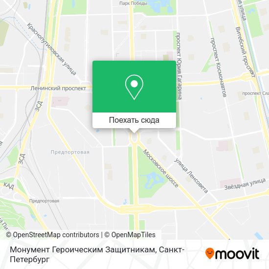 Карта Монумент Героическим Защитникам