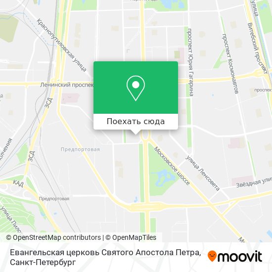 Карта Евангельская церковь Святого Апостола Петра