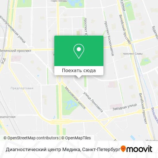 Карта Диагностический центр Медика