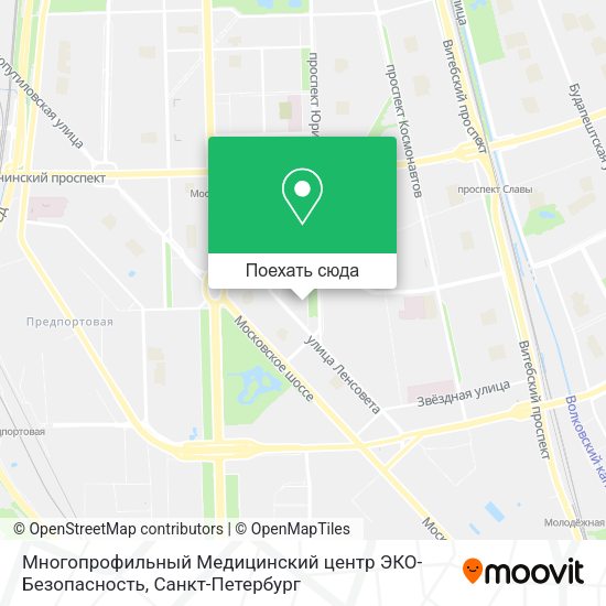 Карта Многопрофильный Медицинский центр ЭКО-Безопасность
