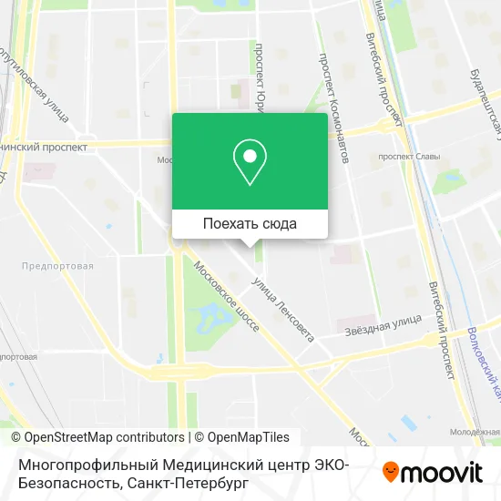 Карта Многопрофильный Медицинский центр ЭКО-Безопасность