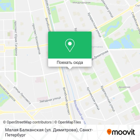 Карта Малая Балканская (ул. Димитрова)