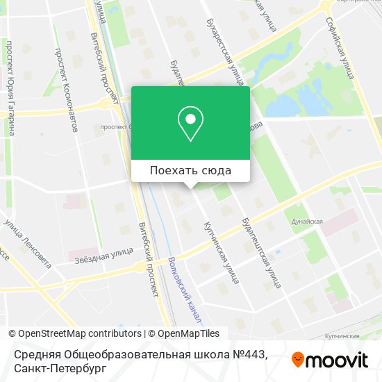 Карта Средняя Общеобразовательная школа №443