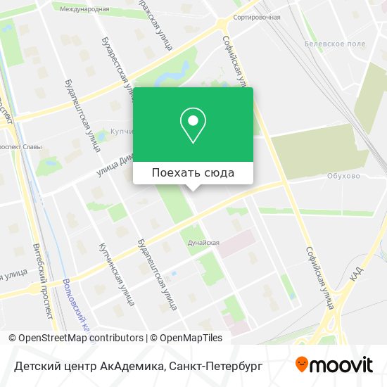Карта Детский центр АкАдемика
